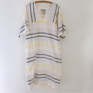 Ace & Jig Cream Sheath Dress with Pockets Sz M